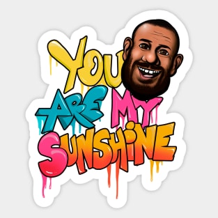 LeBron James Graffiti Art: You Are My Sunshine Sticker